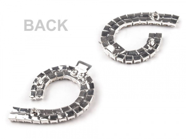 Štrasové zapínání 25x75 mm