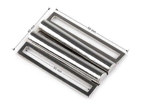 Kovová spona na kabáty, bundy šíře 50 mm