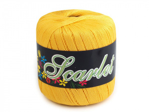 Bavlněná pletací příze Scarlet 100 g