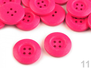 Dřevěný dekorační knoflík čtyřdírkový