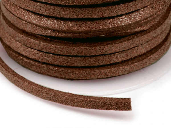 Řemínek imitace kůže metalický šíře 3 mm