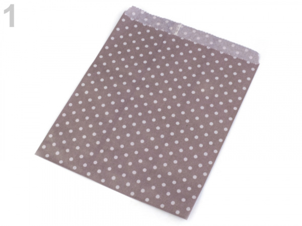 Papírový sáček 15x19 cm s puntíky