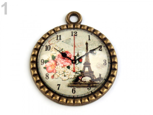 Přívěsek Ø30 mm hodiny