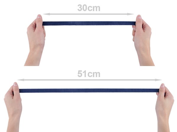 Pružná sametka šíře 16 mm