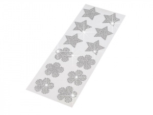 Samolepicí dekorace - květy, hvězdy