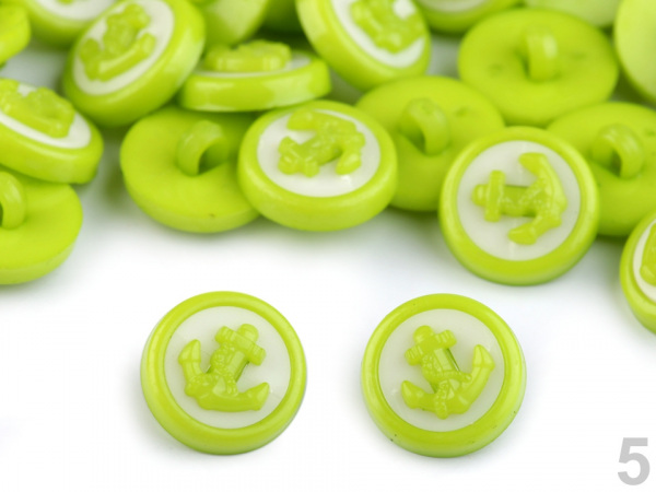 Knoflík dětský velikost 22" kotva