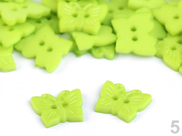 Knoflík dětský velikost 24" motýl