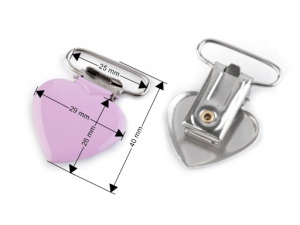 Šlový závěs šíře 25 mm lakovaný