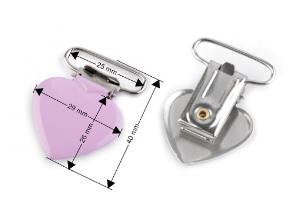 Šlový závěs šíře 25 mm lakovaný