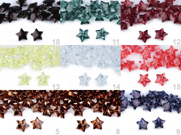 Knoflík hvězdička velikost 20"