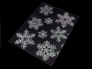 Samolepicí dekorace vločky na sklo