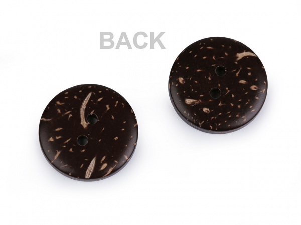 Knoflík kokos oboustranný velikost 32"