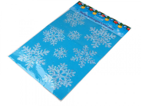 Samolepicí dekorace vločky na sklo