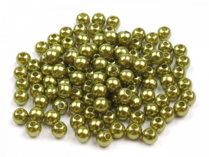 Plastové voskové korálky / perly Glance Ø5 mm