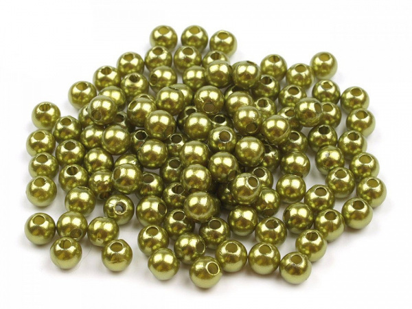 Plastové voskové korálky / perly Glance Ø5 mm