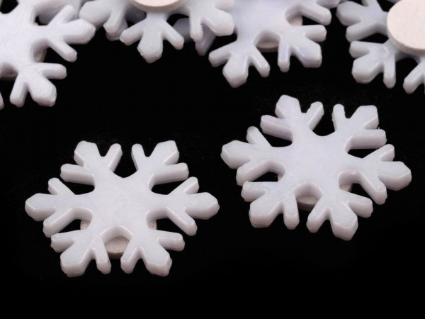 Samolepicí dekorace vločky Ø23 mm