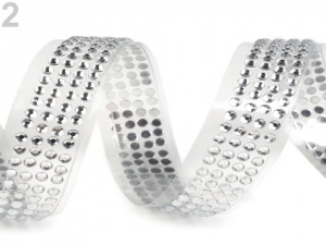 Samolepicí páska šíře 13 mm perly a kamínky