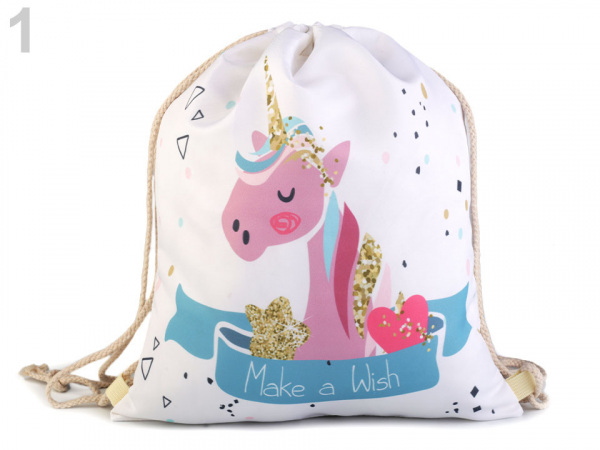 Vak na záda jednorožec 33x40 cm