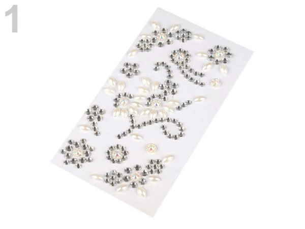 Samolepicí dekorace květy / vločky