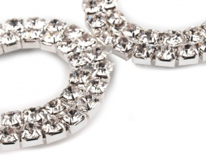 Štrasové zapínání 25x75 mm