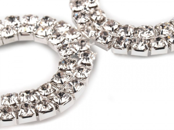 Štrasové zapínání 25x75 mm