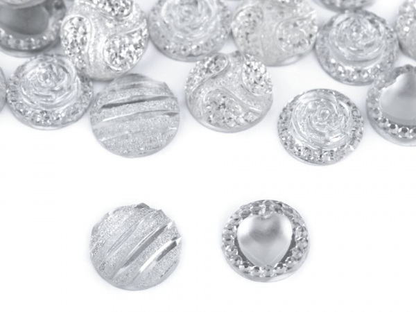 Broušené kamínky Ø10 mm k nalepení