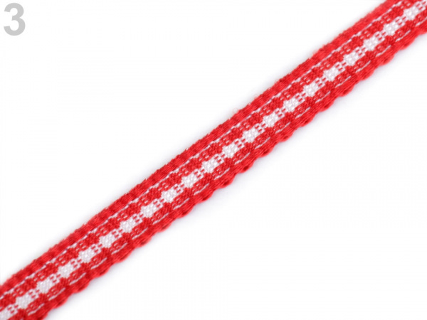 Károvaná stuha šíře 5 mm