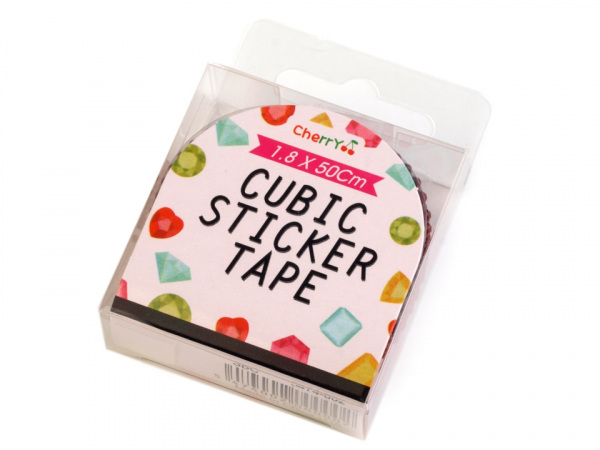 Samolepicí páska šíře 13 mm perly a kamínky