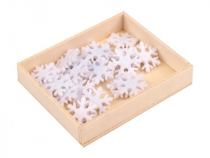 Samolepicí dekorace vločky Ø23 mm