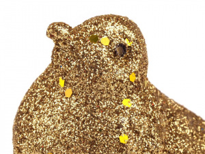 Dekorace ptáček s klipem vánoční / svatební