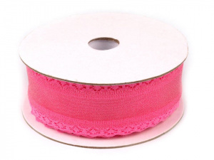 Monofilová stuha s krajkou šíře 39 mm