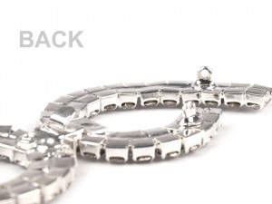 Štrasové zapínání 25x75 mm