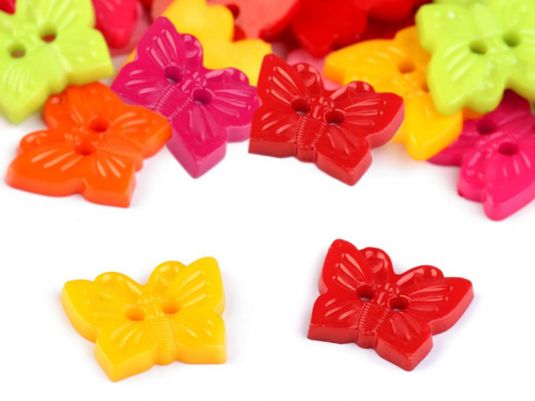 Knoflík dětský velikost 24" motýl