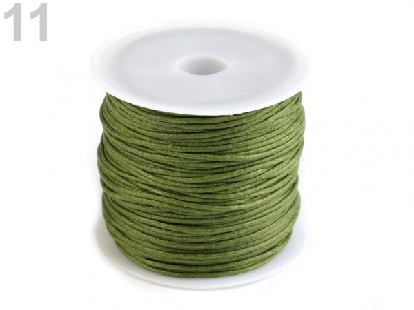 Šňůra bavlněná Ø0,8 mm voskovaná