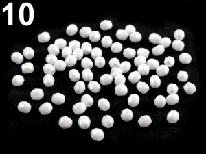 Skleněné korálky broušené ohňovky 3 mm