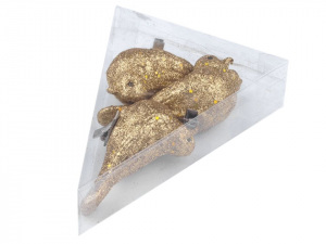 Dekorace ptáček s klipem vánoční / svatební