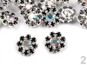 Knoflík štrasový velikost 16"