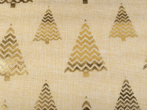 Imitace juty šíře 36 cm vánoční