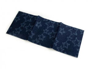 Nažehlovací záplaty riflové hvězdy, srdce 17x43 cm