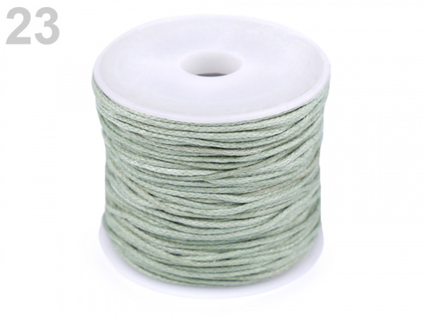 Šňůra bavlněná Ø0,8 mm voskovaná