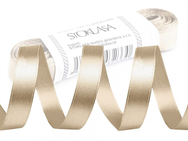 Atlasová stuha svazky po 5 m šíře 12 mm