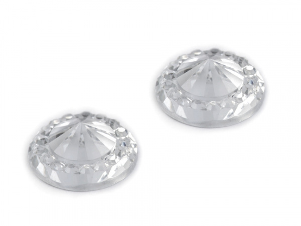 Broušené kamínky Ø10 mm k nalepení