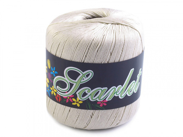 Bavlněná pletací příze Scarlet 100 g