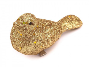 Dekorace ptáček s klipem vánoční / svatební