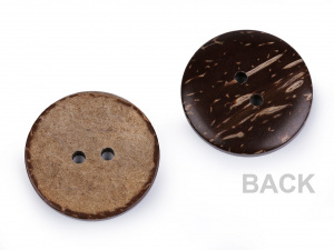 Knoflík kokos oboustranný velikost 24", 28", 32", 36", 40", 48"