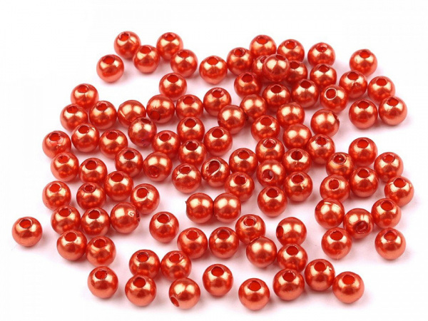 Plastové voskové korálky / perly Glance Ø5 mm