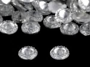 Broušené kamínky Ø10 mm k nalepení