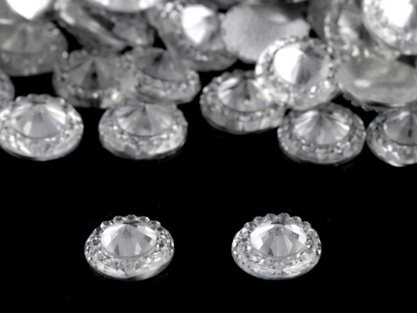 Broušené kamínky Ø10 mm k nalepení