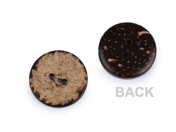 Knoflík kokos oboustranný velikost 32"
