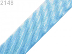 Šikmý proužek saténový šíře 15 mm zažehlený